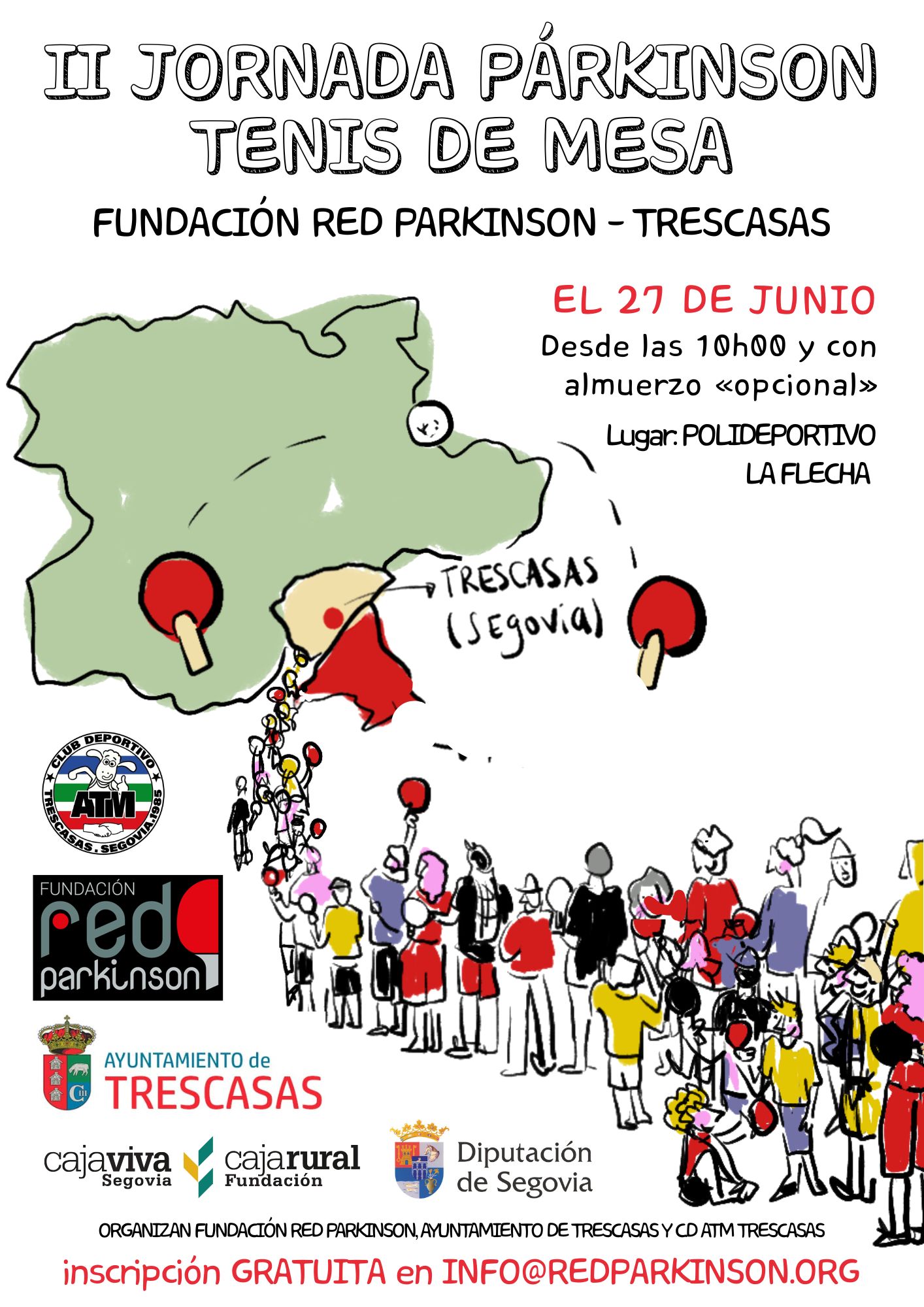 Cartel II Jornada Párkinson Tenis de Mesa